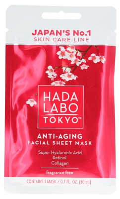 Hada Labo Tokyo Masque Tissu Anti-Âge Visage 20 ml