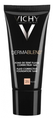 Vichy Dermablend Fond de Teint Fluide Correcteur 16H 30 ml - Teinte : 25 : Nude