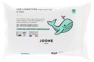 Joone Lingette Visage, Corps & Siège à l'Eau 50 Lingettes