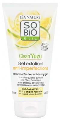 Léa Nature SO BIO étic Clean'Yuzu Gel Exfoliant Anti-Imperfections Bio 150 ml