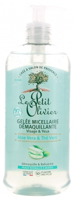 Le Petit Olivier Gelée Micellaire Démaquillante Aloe Vera & Thé Vert 400 ml