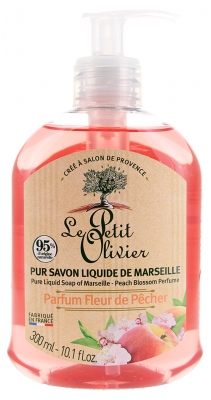 Le Petit Olivier Pur Savon Liquide de Marseille Fleur de Pêcher 300 ml