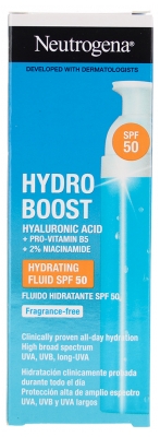 Neutrogena Hydro Boost Fluide Hydratant Sans Parfum SPF50 50 ml