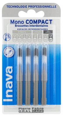 Inava Mono Compact 4 Brossettes Interdentaires - Taille : ISO7 2,6 mm