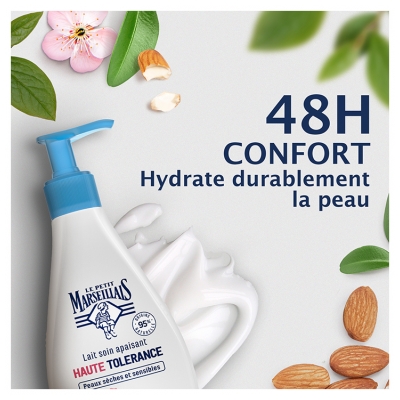 Le Petit Marseillais Lait Soin Apaisant Haute Tolérance Fleur d'Amandier Bio 250 ml