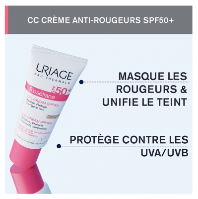 Uriage Roséliane CC Crème SPF50+ Teinte Claire 40 ml
