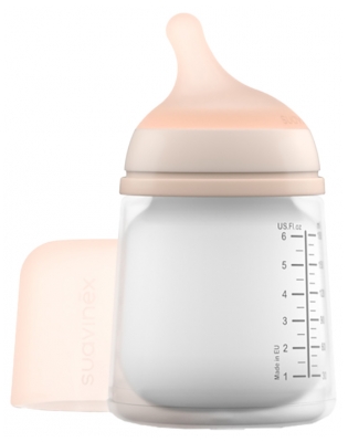 Suavinex Cuidado Cero.Cero Biberón Anticólico Flujo Adaptable 180 ml 0 Meses y +