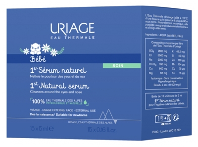 Uriage Bébé 1° Siero Naturale 15 x 5 ml