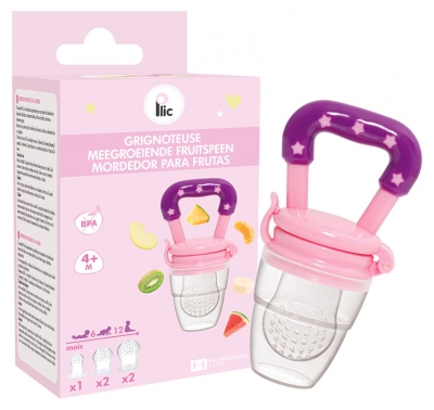 Plic Evolutionary Nibbler 3 Teat Sizes From 4 to 12 Months - Colour: Pink