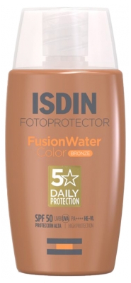 Isdin Fusion Water Color SPF50 50 ml - Barwa: Brąz