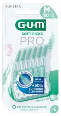 GUM Soft-Picks Pro 30 Unités - Taille : M