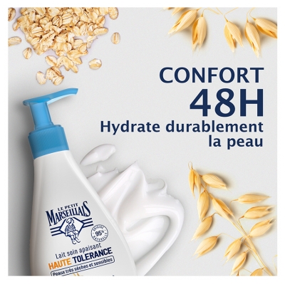 Le Petit Marseillais Lait Soin Apaisant Haute Tolérance Lait d'Avoine Bio 250 ml