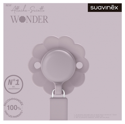 Suavinex Silikonsko držalo za cuclja 0 mesecev in več - Model: Sivka