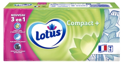 Lotus Compact + 6 Étuis de 7 Mouchoirs