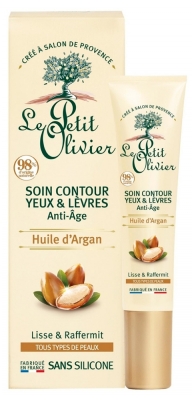 Le Petit Olivier Soin Contour Yeux & Lèvres Anti-Âge Huile d'Argan 15 ml