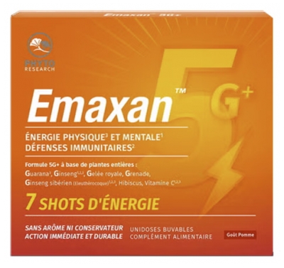 Phytoresearch Emaxan Shots d'Énergie 7 Unidoses