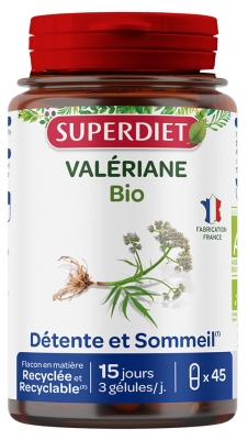 Superdiet Valeriana Organica 45 Capsule