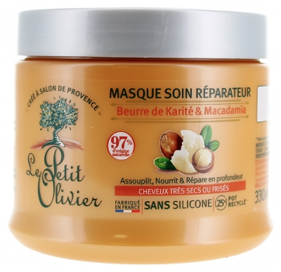 Le Petit Olivier Masque Soin Réparateur Beurre de Karité & Macadamia 330 ml