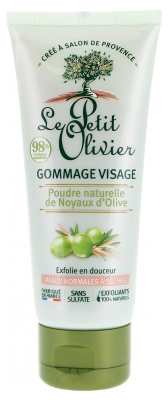 Le Petit Olivier Gommage Visage Poudre Naturelle de Noyaux d'Olive 75 ml