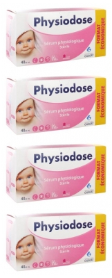 Physiodose Sterylna Sól Fizjologiczna Zestaw 4 x 40 Jednostek po 5 ml