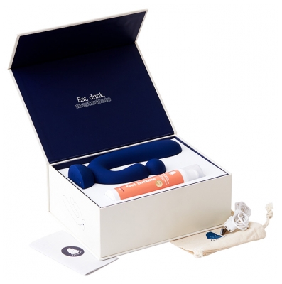 Puissante Vibrador Chouchou + Gel Íntimo 50 ml - Color: Azul