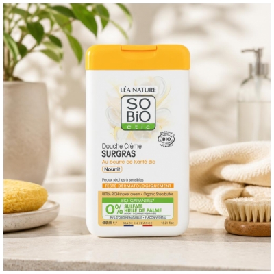 Léa Nature SO BIO étic Ylimääräinen suihkuvoide Bio Sheavoi 450 ml
