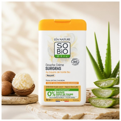 Léa Nature SO BIO étic Ylimääräinen suihkuvoide Bio Sheavoi 450 ml
