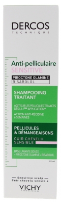 Vichy Dercos Shampoing Traitant Antipelliculaire Sensitive 200 ml