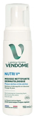 Laboratoires Vendôme Nutri V+ Mousse Nettoyante Dermatologique 150 ml