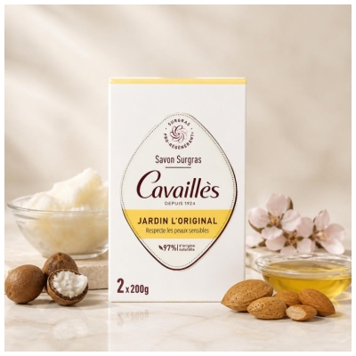 Cavaillès Savon Surgras Jardin l'Original 2 x 200 g