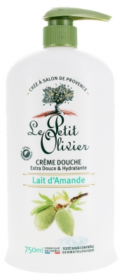 Le Petit Olivier Crème Douche Extra Douce & Hydratante Lait d'Amande 750 ml