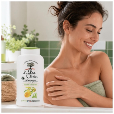 Le Petit Olivier Creme Duche Extra Suave & Hidratante Verbena Limão 500 ml