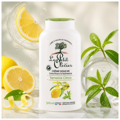 Le Petit Olivier Creme Duche Extra Suave & Hidratante Verbena Limão 500 ml