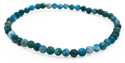 Natura Square Bracciale Sfaccettato Apatite blu