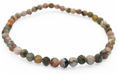 Natura Square Faceted Rhodochrosite Bracelet