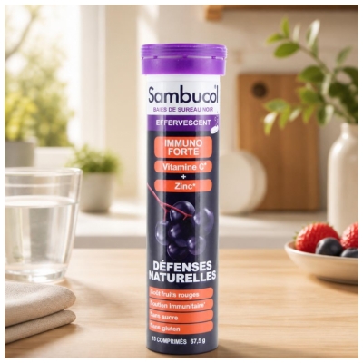 Sambucol Immuno Forte Natural Defences 15 Tabletek Musujących