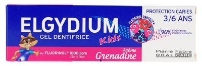 Elgydium Kids Gel Dentifrice Protection Caries 3/6 Ans 50 ml