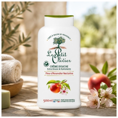 Le Petit Olivier Crema de Ducha Extra Suave e Hidratante Flor de Almendro Nectarina 500 ml