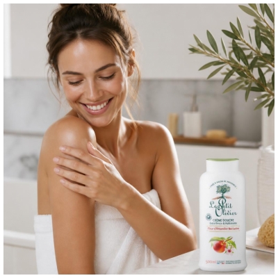 Le Petit Olivier Crema de Ducha Extra Suave e Hidratante Flor de Almendro Nectarina 500 ml