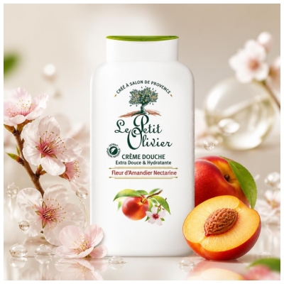 Le Petit Olivier Crema de Ducha Extra Suave e Hidratante Flor de Almendro Nectarina 500 ml
