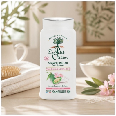 Le Petit Olivier Šampon Mandlové Mléko a Rýžový Krém 250 ml