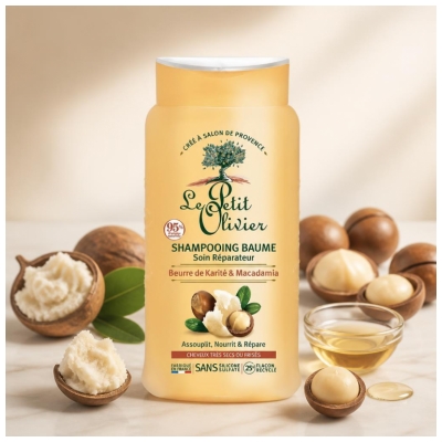 Le Petit Olivier Shampoing Baume Beurre de Karité & Macadamia 250 ml