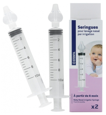 Stentil Seringas para Lavagem Nasal por Irrigação 2 Seringas