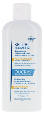 Ducray Kelual Squanorm Shampoo Trattante Idratante per Forfora Secca 200 ml