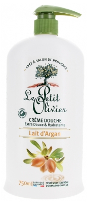 Le Petit Olivier Crème Douche Extra Douce & Hydratante Lait d'Argan 750 ml