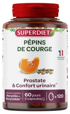 Superdiet Ķirbju sēklu eļļa 120 kapsulas