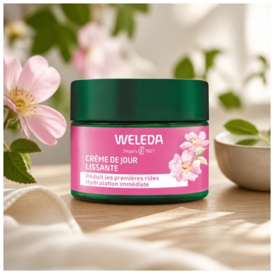 Weleda Crema Giorno Levigante con Rosa Canina e tè Bianco 40 ml