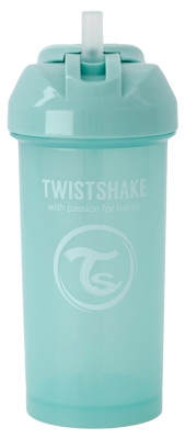 Twistshake Tasse avec Paille Édition Limitée 360 ml 6 Mois et + - Couleur : Turquoise