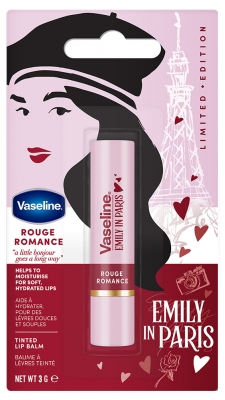 Vaseline Emily in Paris Tinted Lip Balm Limited Edition 3 g - Colour: Rouge Romance