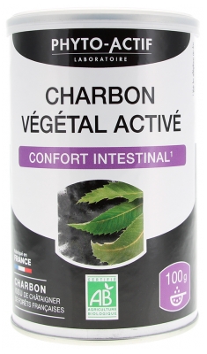 Phyto-Actif Carbone Vegetale Attivato Comfort Intestinale Organico 100 g